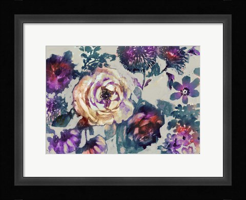Framed White Flower Print