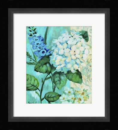 Framed White Hortensia Print