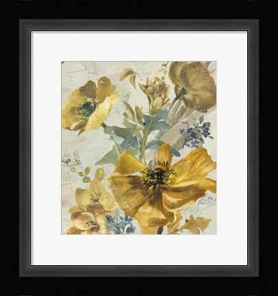 Framed Wildflowers Bouquet 1 Print
