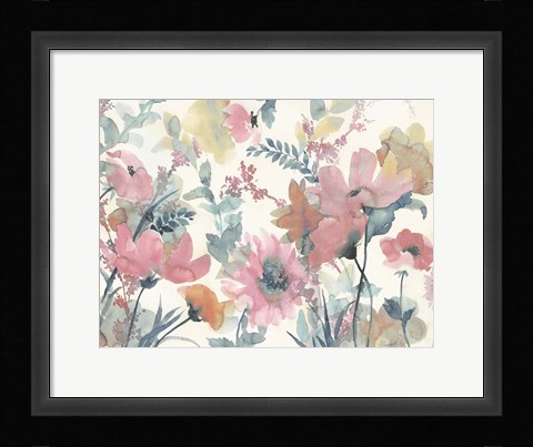 Framed Blue Glory Warm Print