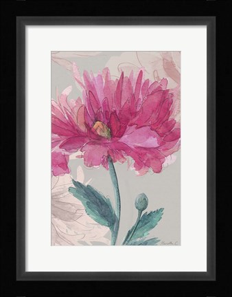 Framed Flower Sketch 2 Print