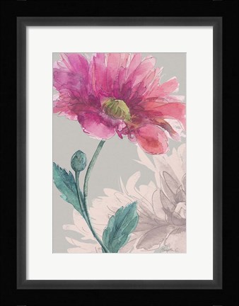 Framed Flower Sketch 3 Print