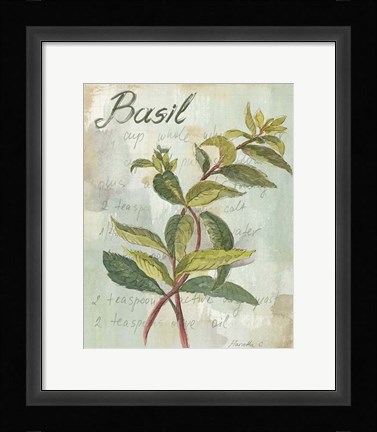 Framed Basil Print