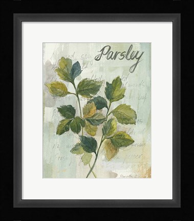 Framed Parsley Print