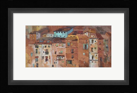 Framed Old Spanish Town Print