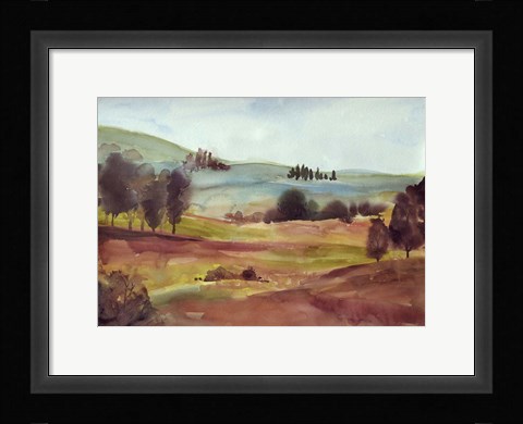 Framed Watercolor Landscape Print