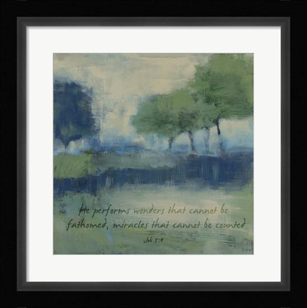 Framed Wonders Verse Print