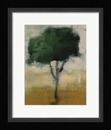 Framed Joy in Your Presence Verse Print