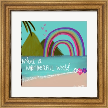 Framed Wonderful World Print