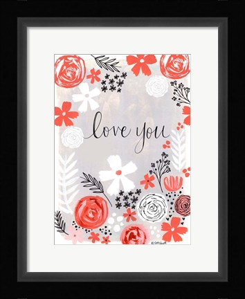 Framed Love You Print