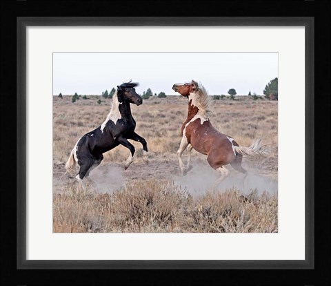 Framed Domino &amp; Aztec Print