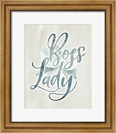 Framed Boss Lady Floral Print