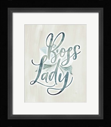 Framed Boss Lady Floral Print