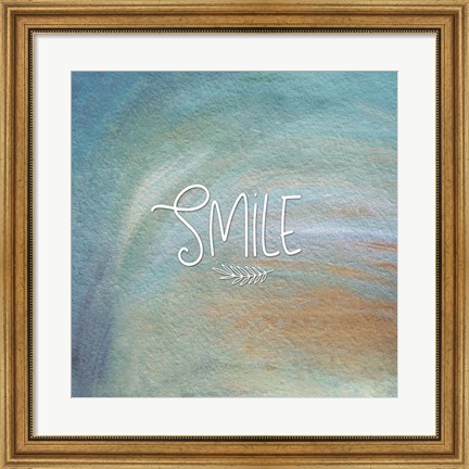 Framed Smile Colorful Print