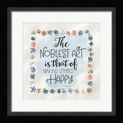Framed Noblest Art II Print