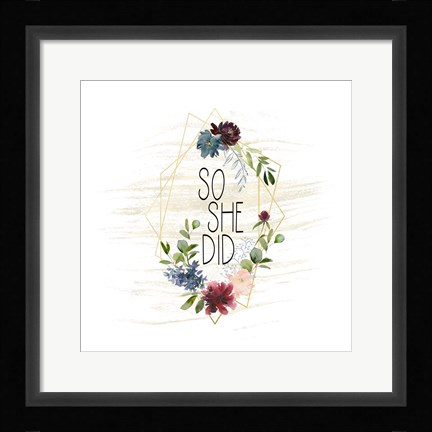 Framed So She Did Print