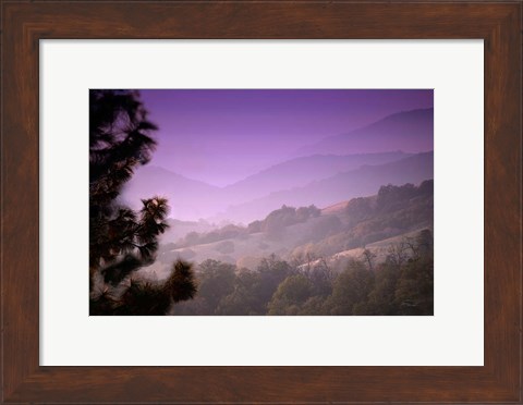 Framed Misty Valley Print
