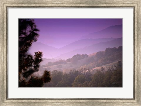 Framed Misty Valley Print