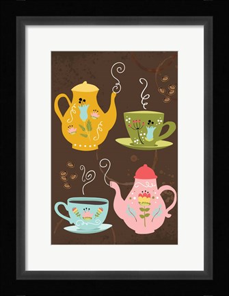 Framed I Love You a Latte Art Print