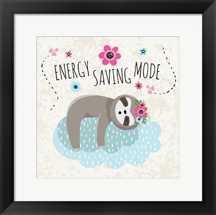 Framed Energy Saving Mode Print