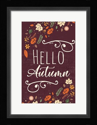 Framed Autumn Vibes Art I Print