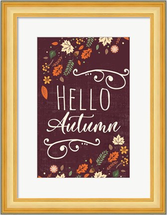 Framed Autumn Vibes Art I Print