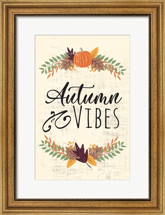 Framed Autumn Vibes Art II Print