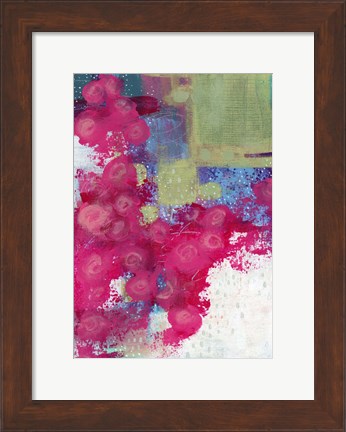 Framed Hot Pink Roses II Print