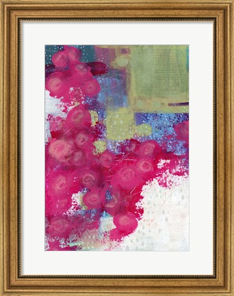 Framed Hot Pink Roses II Print