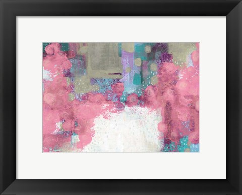 Framed Light Pink Roses Print