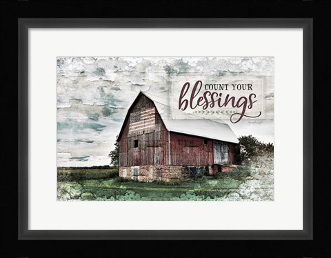 Framed Count Your Blessings Print