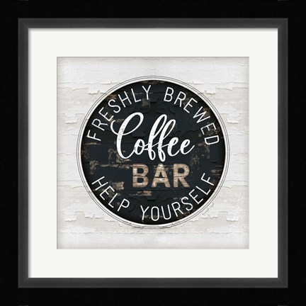 Framed Coffee Bar Print