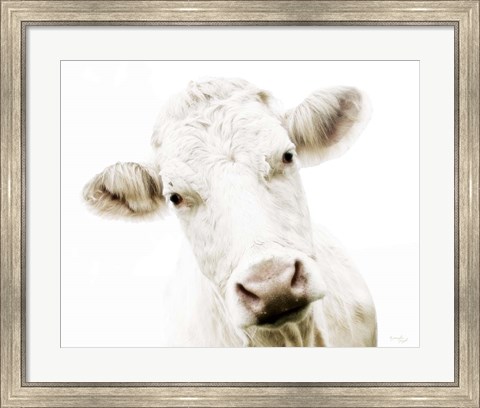 Framed Cow V Print