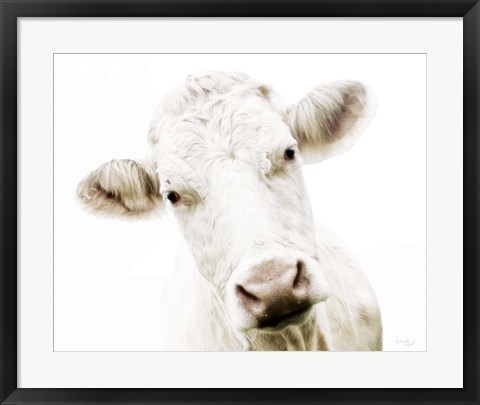 Framed Cow V Print