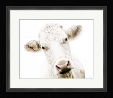 Framed Cow V Print