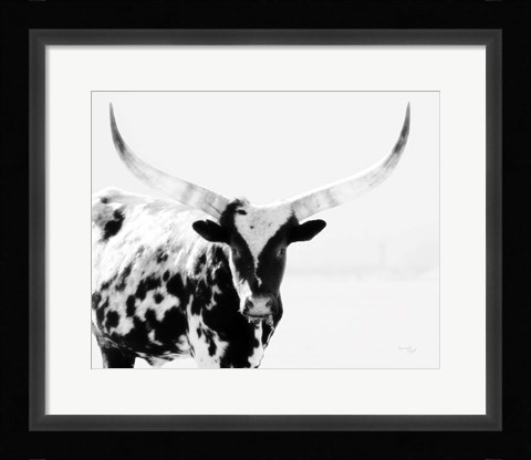 Framed Longhorn II Print