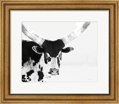 Framed Longhorn V Print