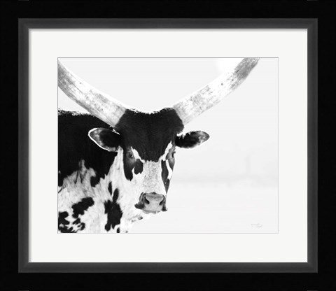 Framed Longhorn V Print