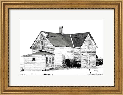 Framed Old House Print