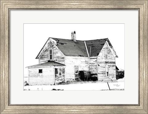 Framed Old House Print