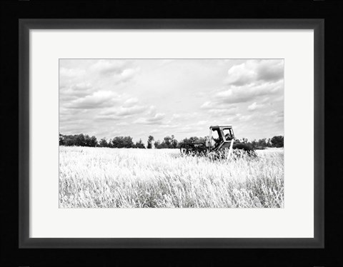 Framed Tractor V Print