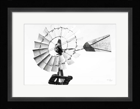 Framed Windmill III Print