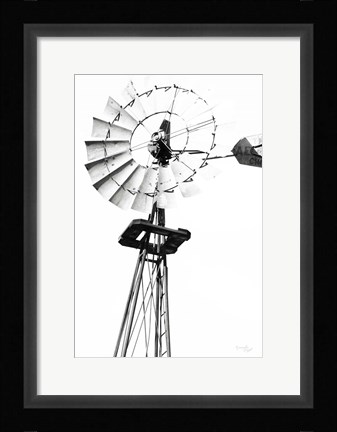 Framed Windmill V Print