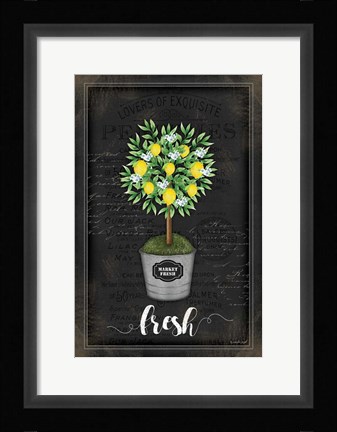 Framed Lemon Topiary Print