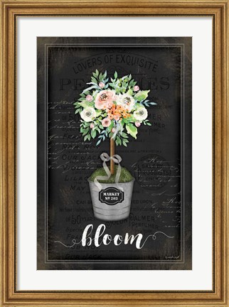 Framed Floral Topiary III Print