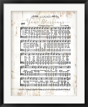 Framed Count Your Blessings Print