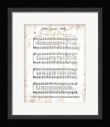 Framed Sweet Hour of Prayer Print