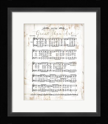Framed How Great Thou Art Print