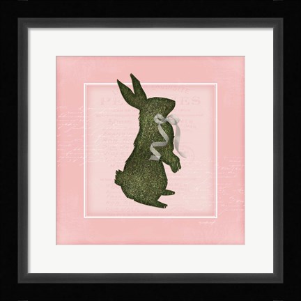 Framed Bunny - Pink Print