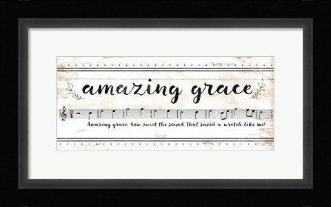 Framed Amazing Grace Print